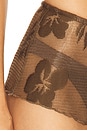 view 6 of 6 Celina Sheer Mini Short in Brown