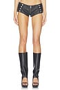 view 2 of 7 Military Rebel Mini Short in Black