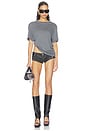view 6 of 7 Military Rebel Mini Short in Black