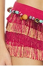 view 7 of 6 JUPE-SHORT BEADED FRINGE MINI  in Multi