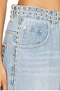view 7 of 7 Studded Colossus Wide Leg Jeans in Light Wash