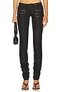 view 1 of 6 Coated Zip Skinny Jean in Black