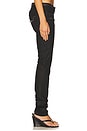 view 2 of 6 Coated Zip Skinny Jean in Black