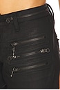 view 6 of 6 Coated Zip Skinny Jean in Black