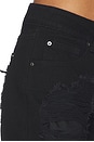 view 6 of 6 Slashed Jean in Black
