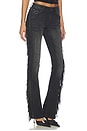 view 2 of 6 Fringe Bootcut Jean in Black Wash