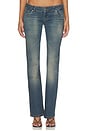 view 1 of 6 Eden Low Rise Stretch Bootcut Jeans in Dark Wash