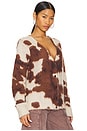 view 3 of 5 Cow Chuck Cardigan in Cow Print