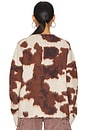 view 4 of 5 Cow Chuck Cardigan in Cow Print