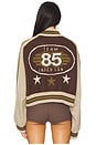 view 4 of 5 Knitted Bomber in Brown