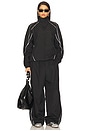 view 4 of 4 Micro Fibre Track Jacket in Black