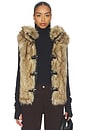 view 1 of 5 Mendoza Faux Fur Gilet in Blonde