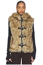 view 2 of 5 Mendoza Faux Fur Gilet in Blonde