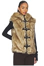 view 3 of 5 Mendoza Faux Fur Gilet in Blonde