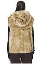 view 4 of 5 Mendoza Faux Fur Gilet in Blonde