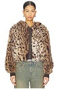 view 2 of 5 Bear Faux Fur Jacket in Leopard