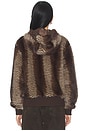 view 4 of 5 Bear Faux Fur Jacket in Striped