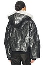 view 4 of 5 Xl Faux Fur Collar Bomber Jacket in Multi