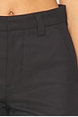 view 6 of 6 Stacked Bootcut Suit Pant in Black