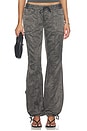 view 3 of 8 Satin Cargo Pant in Grey