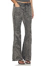 view 4 of 8 Satin Cargo Pant in Grey