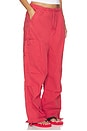 view 3 of 7 PANTALON PARACHUTE  in Red
