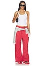view 6 of 7 PANTALON PARACHUTE  in Red