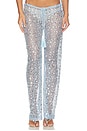 view 1 of 6 PANTALON EMBELLISHED LACE  in Blue