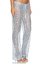 view 2 of 6 PANTALON EMBELLISHED LACE  in Blue