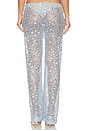 view 5 of 6 PANTALON EMBELLISHED LACE  in Blue