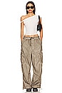 view 5 of 5 Oil Wash Parachute Pants in Beige