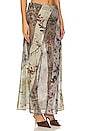 view 2 of 4 Panelled Print Maxi Skirt in Mult