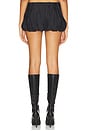 view 3 of 4 Alexa Puffball Mini Skirt in Black
