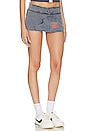 view 2 of 4 Cruz Extreme Micro Mini Skort in Denim Blue