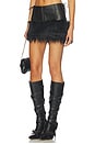 view 1 of 7 Faux Fur Mini Skirt in Black