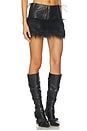 view 3 of 7 Faux Fur Mini Skirt in Black
