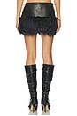 view 5 of 7 Faux Fur Mini Skirt in Black