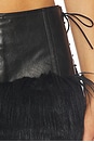 view 7 of 7 Faux Fur Mini Skirt in Black