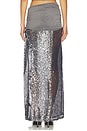 view 4 of 6 Sequin Mesh Maxi Skirt in Grey