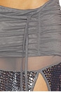 view 6 of 6 Sequin Mesh Maxi Skirt in Grey