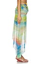 view 2 of 5 Beaded Belt Asymmetric Skirt in Multi
