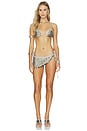 view 5 of 6 JUPE WRAP SARONG WITH METAL SEQUINS in Silver