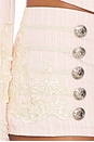 view 7 of 6 JUPE MILITARY MINI EMBROIDERY DETAILING in Pink