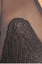 view 6 of 6 Mesh & Knit Wrap Top in Black in Grey