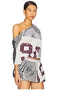 view 2 of 5 Reworked Varsity Low Back Top in Multi