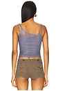 view 3 of 5 Double Layered Top in Blue