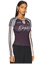 view 2 of 5 Triple Layered Football Top in Multi