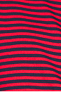 view 7 of 7 Distressed Back Off Shoulder Stripe Top in Red