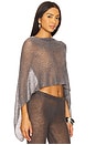 view 4 of 7 Infinity Multiway Knit Cape in Gunmetal
