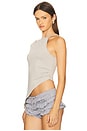 view 3 of 5 Asymmetric Strappy Top in Grey